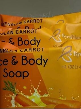 3 bundles Byenblan Carrot Face & Body Soap Brightening (best seller) fast ship